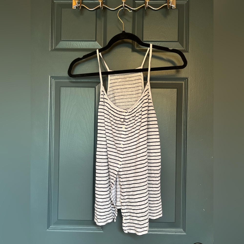 LOFT Linen Tank Blouse